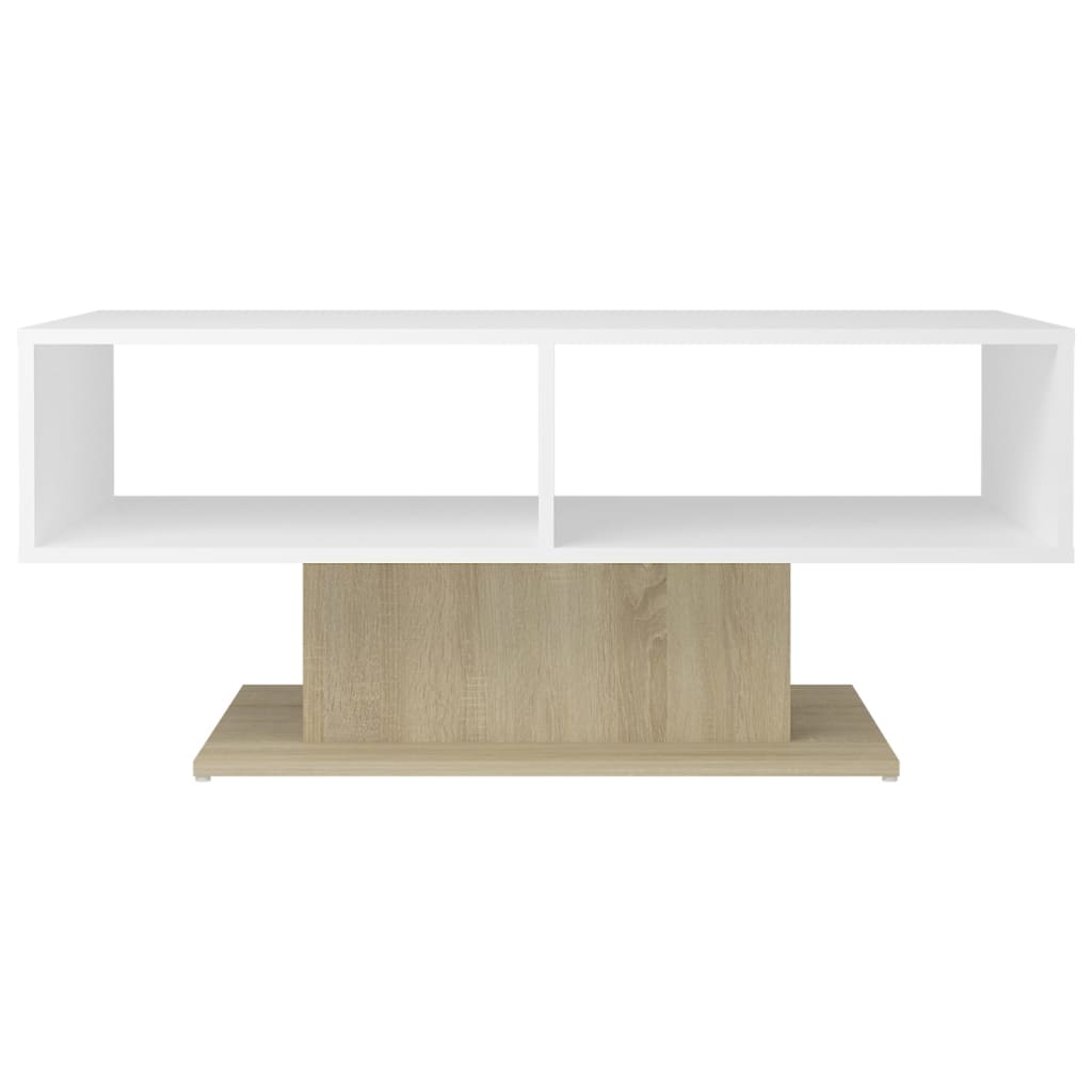Mesa de centro 103,5x50x44,5 cm derivados de madeira branco