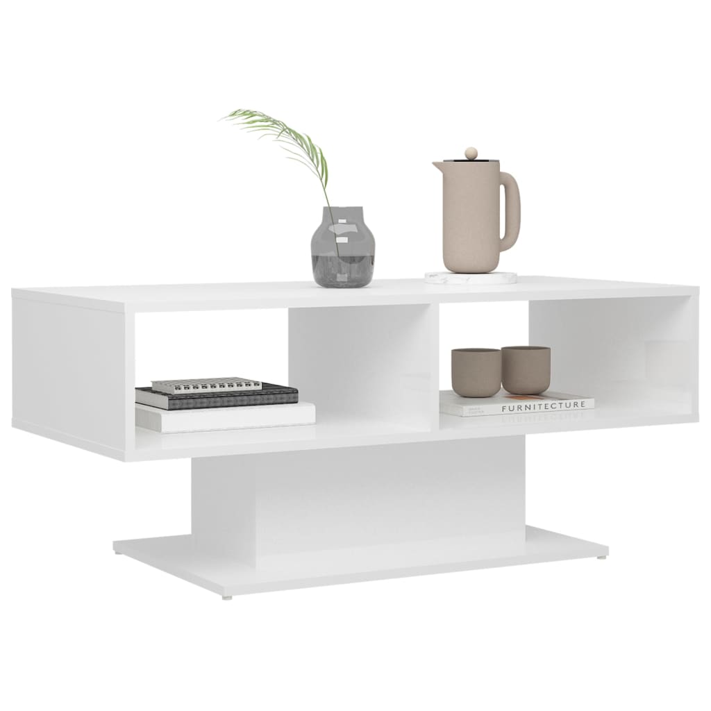 Mesa de centro 103,5x50x44,5 cm derivados de madeira branco