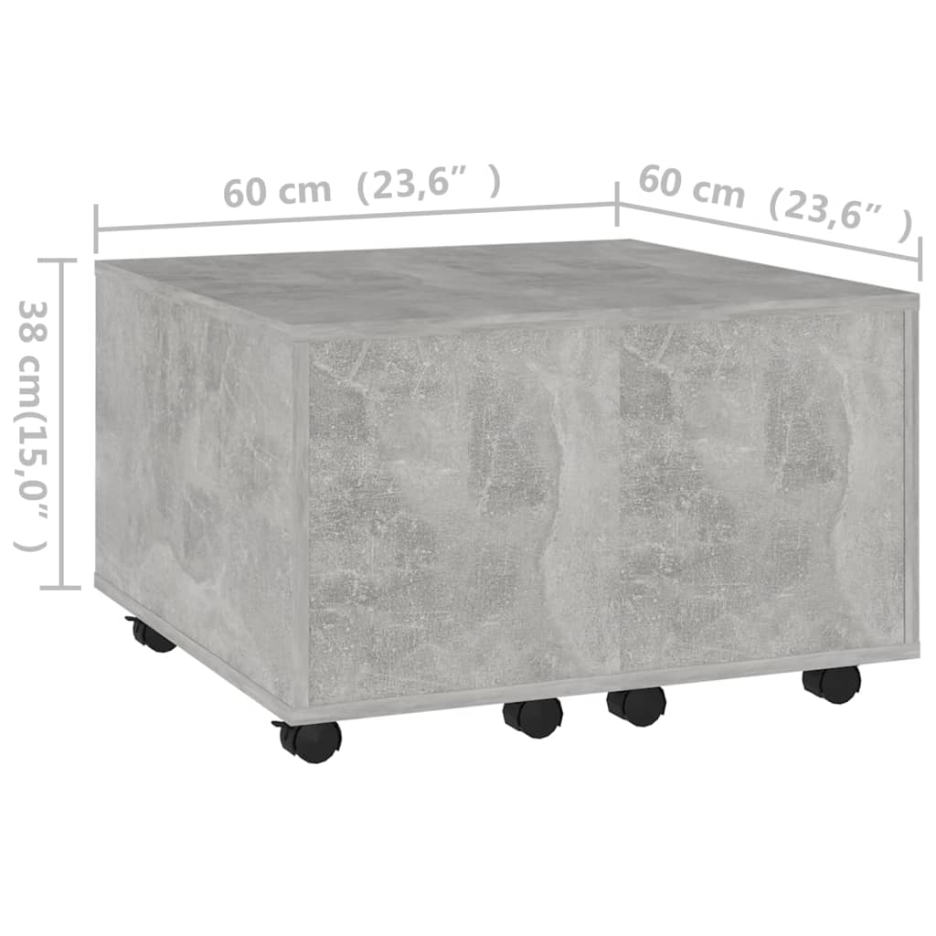 Mesa de centro 60x60x38 cm derivados de madeira branco