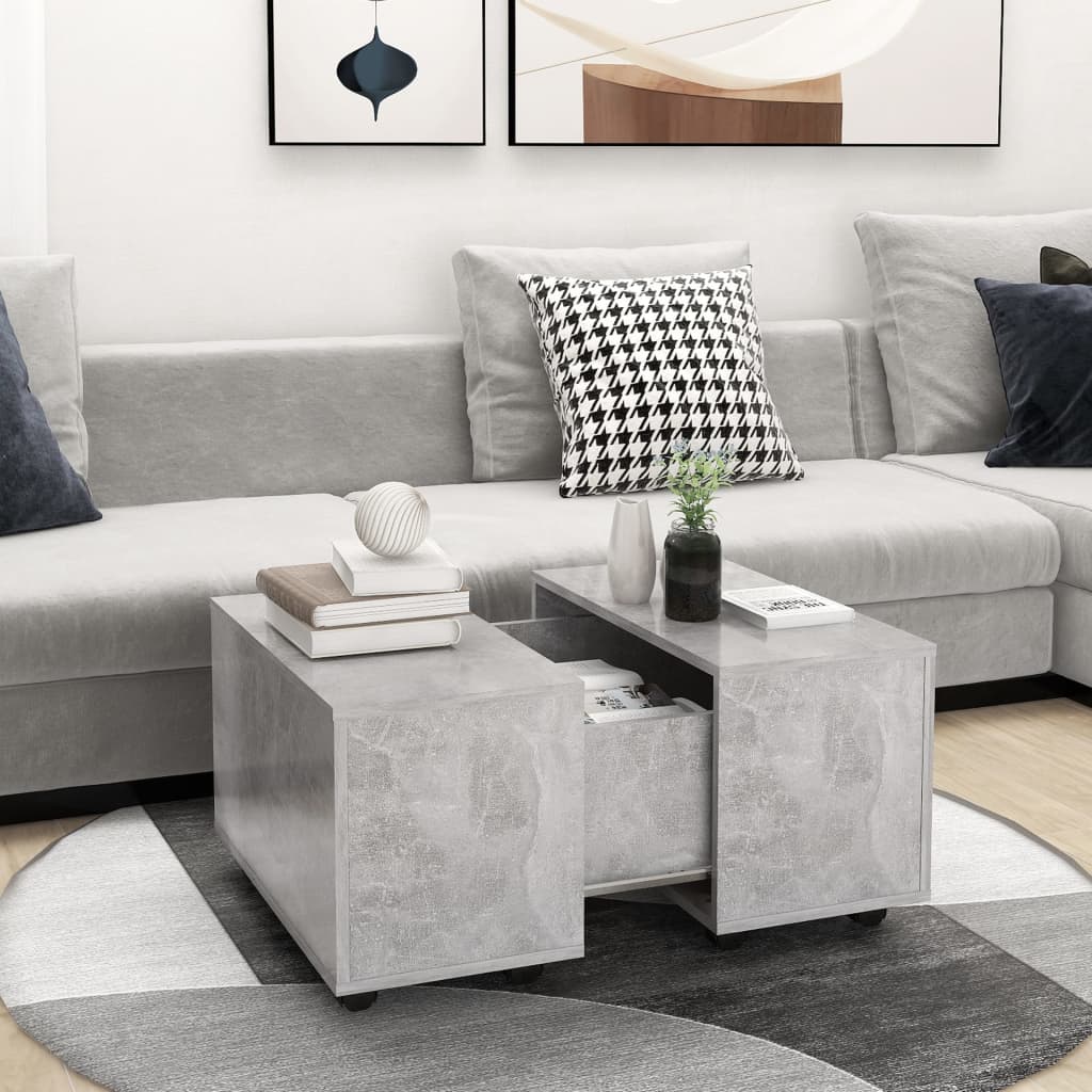 Mesa de centro 60x60x38 cm derivados de madeira branco