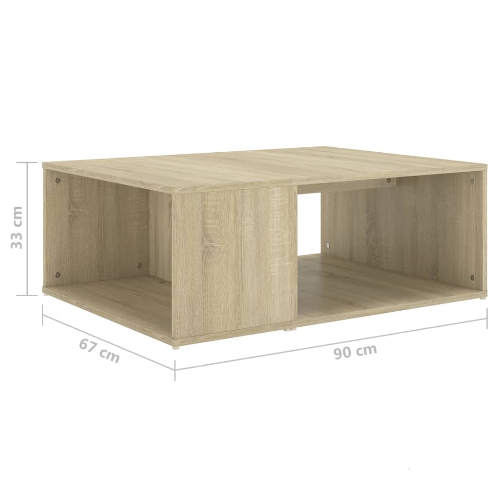 Mesa de centro 90x67x33 cm derivados de madeira branco