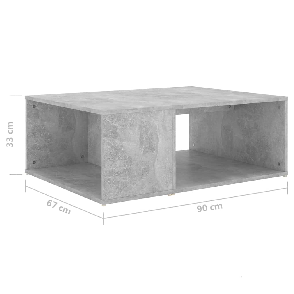 Mesa de centro 90x67x33 cm derivados de madeira branco