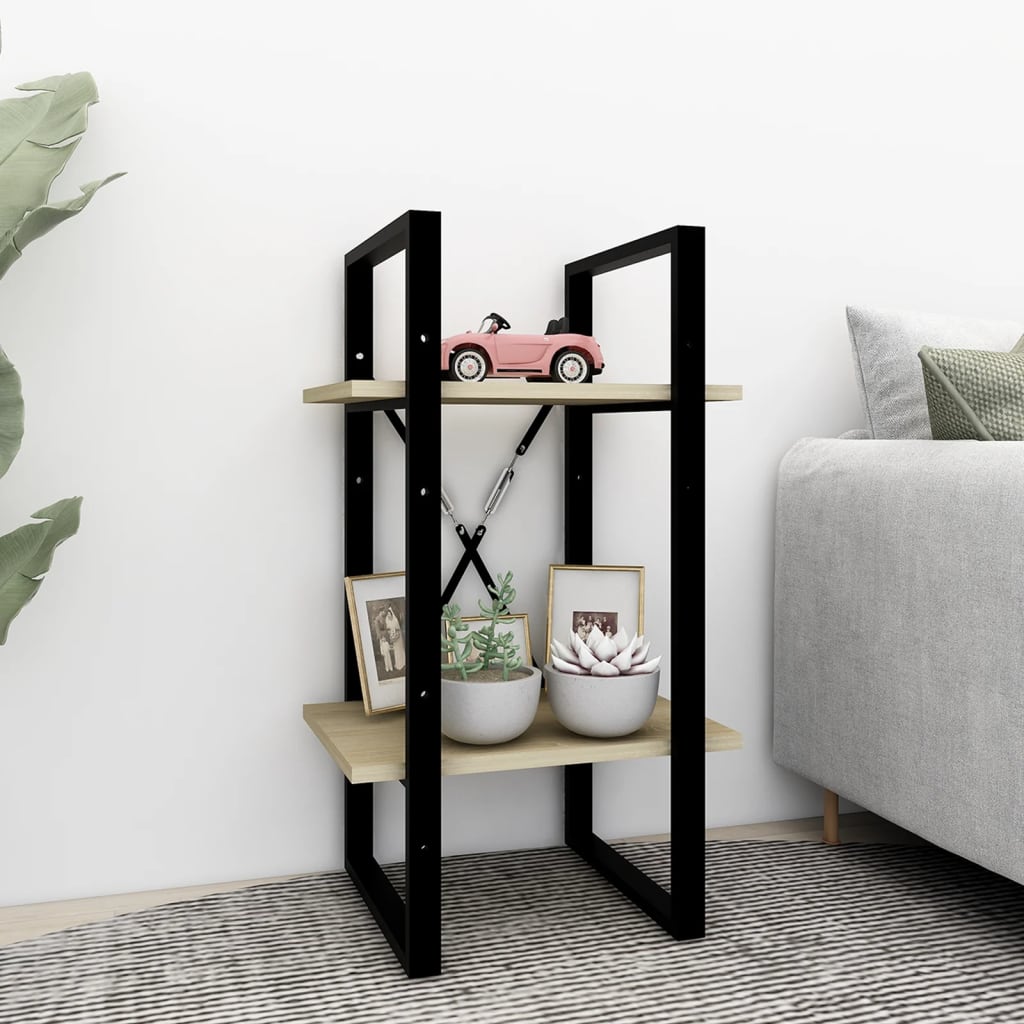 Estante com 2 prateleiras 80x30x70 cm derivados madeira branco