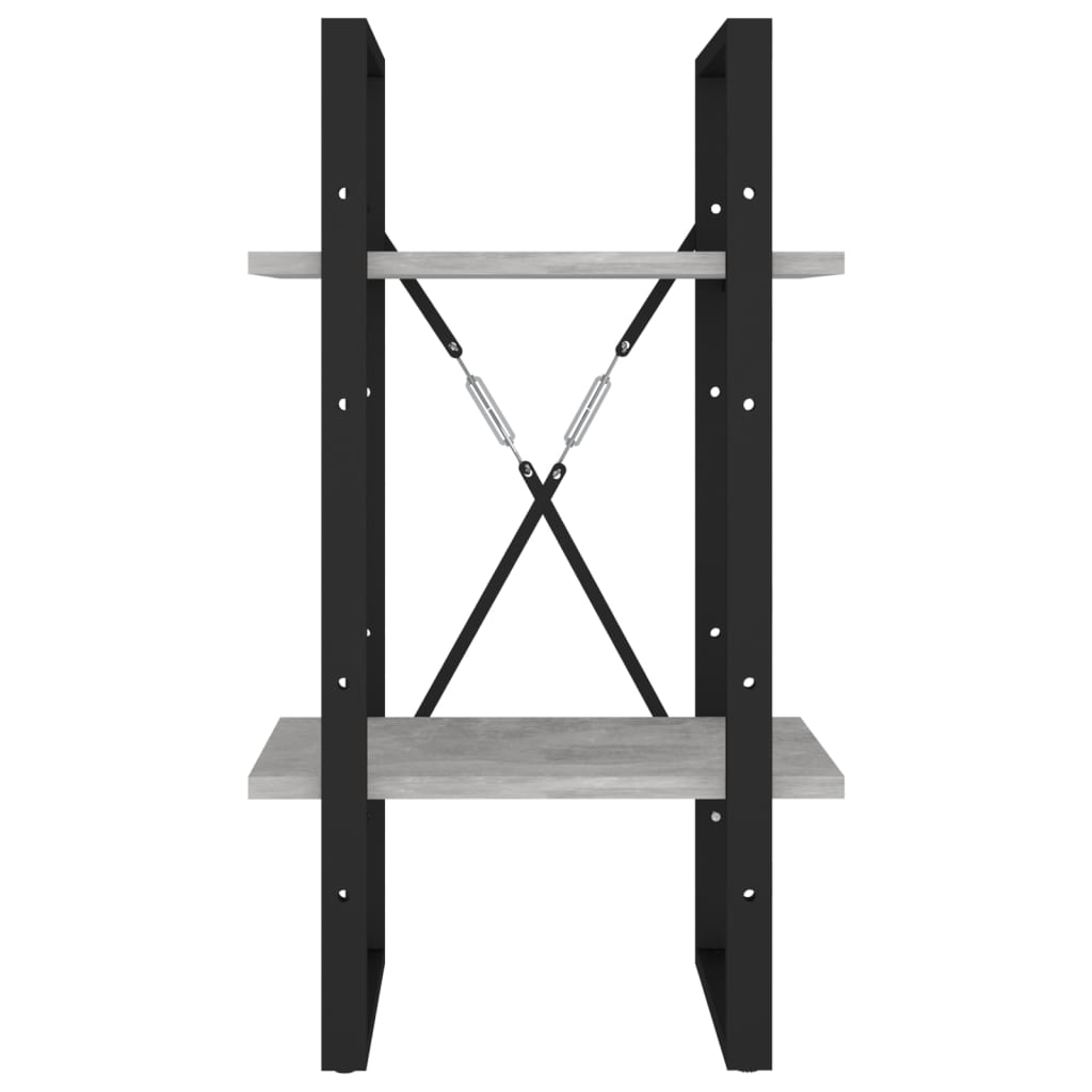 Estante com 2 prateleiras 80x30x70 cm derivados madeira branco