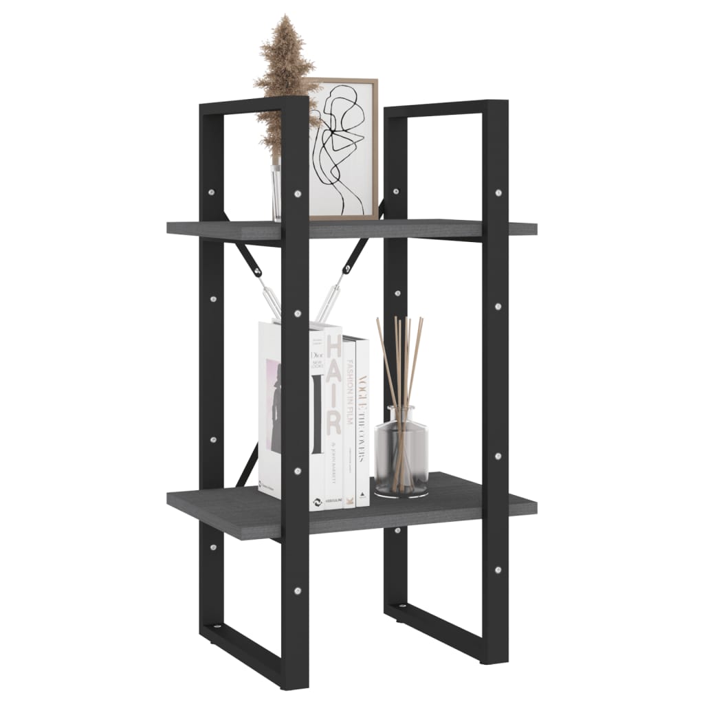 Estante com 2 prateleiras 80x30x70 cm pinho maciço branco