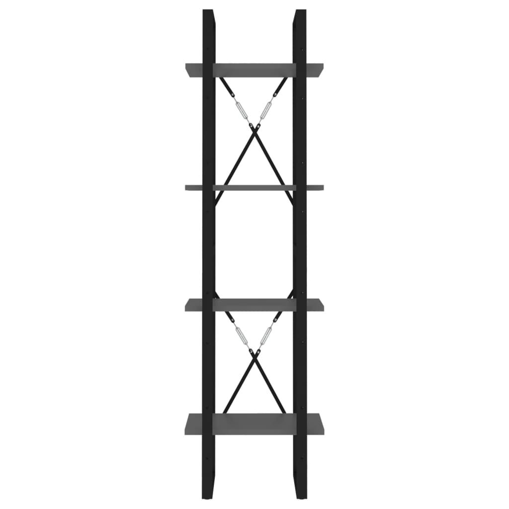 Estante com 4 prateleiras 40x30x140 cm derivados madeira branco