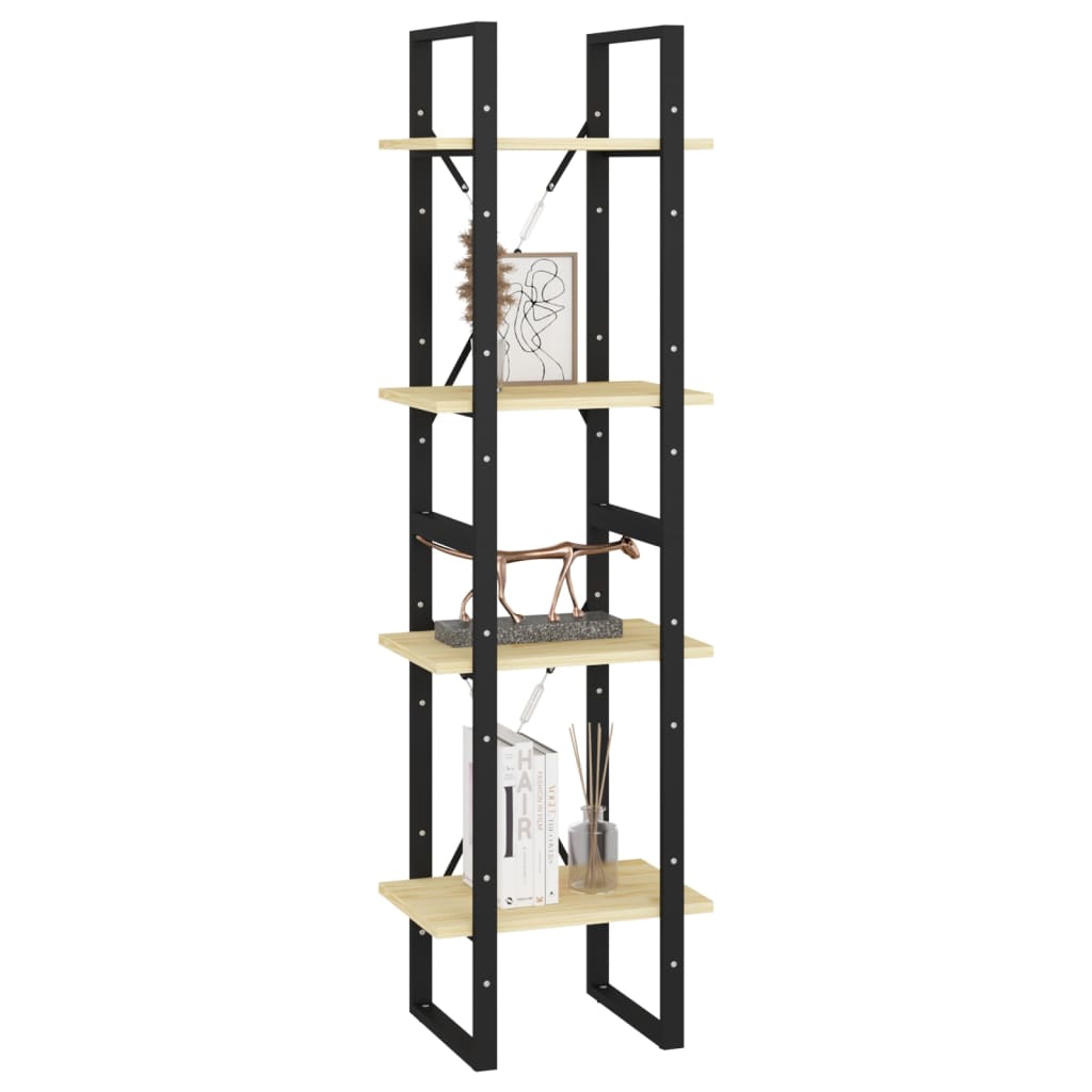 Estante com 4 prateleiras 100x30x140 cm pinho maciço branco