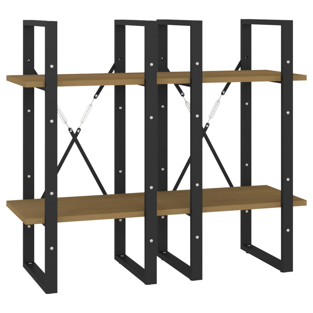 Estante com 4 prateleiras 100x30x140 cm pinho maciço branco