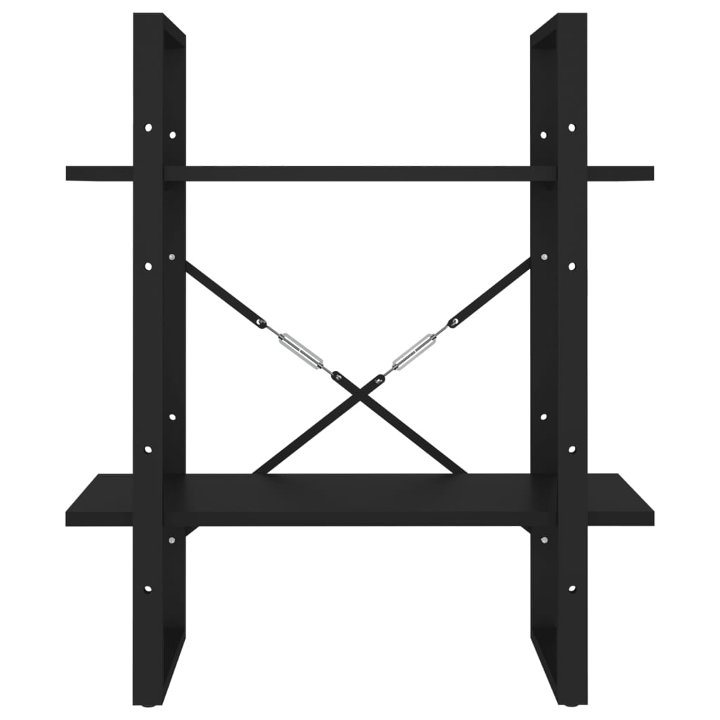 Estante com 2 prateleiras 80x30x70 cm derivados madeira branco