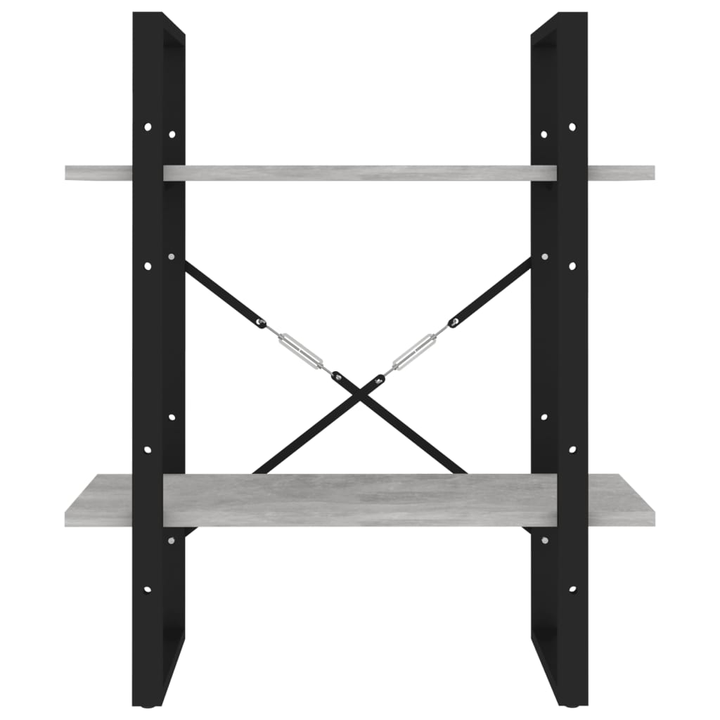 Estante com 2 prateleiras 80x30x70 cm derivados madeira branco