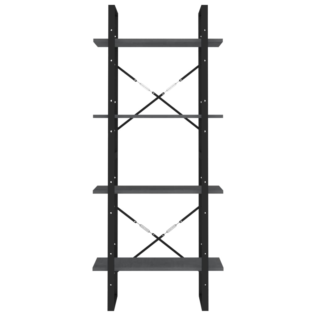 Estante com 4 prateleiras 100x30x140 cm pinho maciço branco