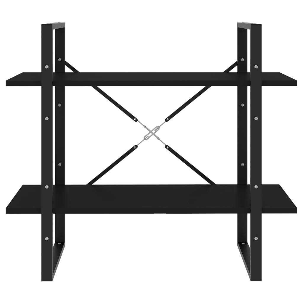 Estante com 2 prateleiras 80x30x70 cm derivados madeira branco