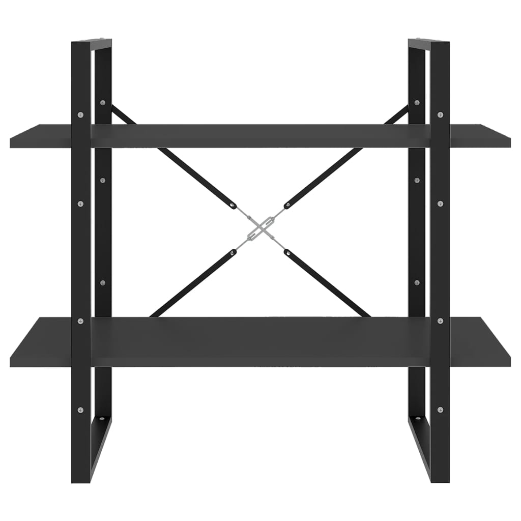 Estante com 2 prateleiras 80x30x70 cm derivados madeira branco