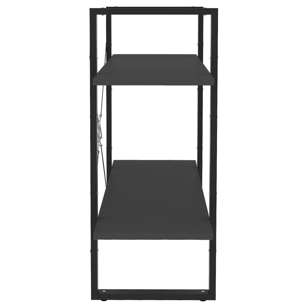 Estante com 2 prateleiras 80x30x70 cm derivados madeira branco