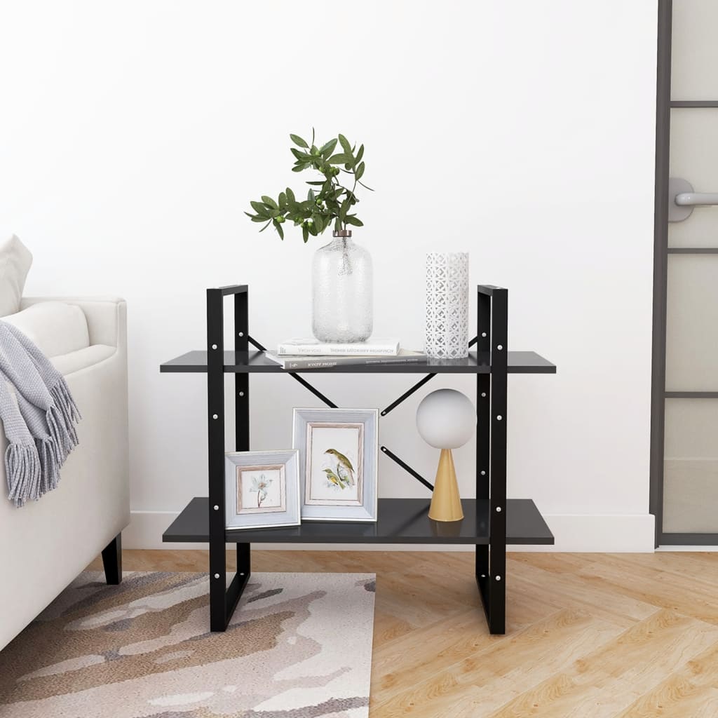 Estante com 2 prateleiras 80x30x70 cm derivados madeira branco