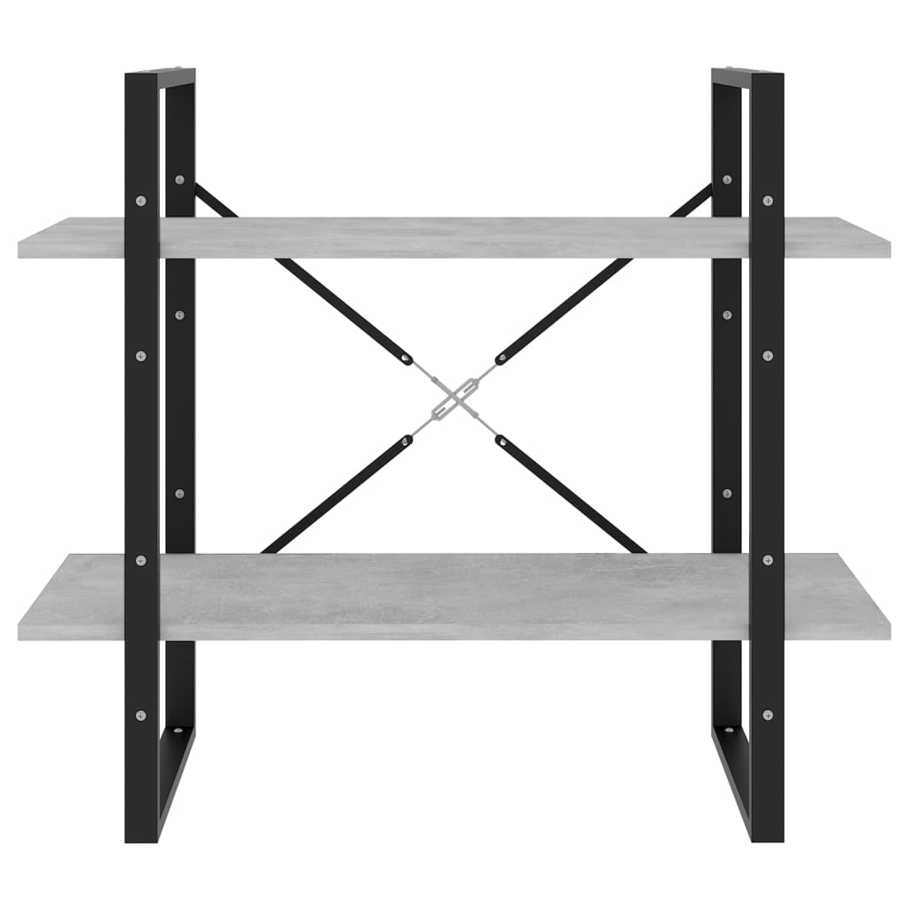 Estante com 2 prateleiras 80x30x70 cm derivados madeira branco