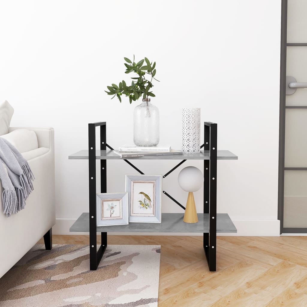 Estante com 2 prateleiras 80x30x70 cm derivados madeira branco