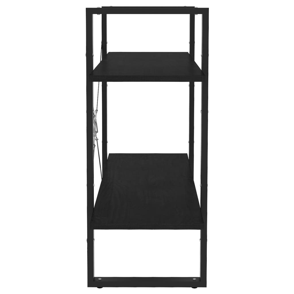 Estante com 2 prateleiras 80x30x70 cm pinho maciço branco