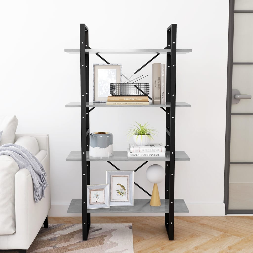 Estante com 4 prateleiras derivados de madeira branco