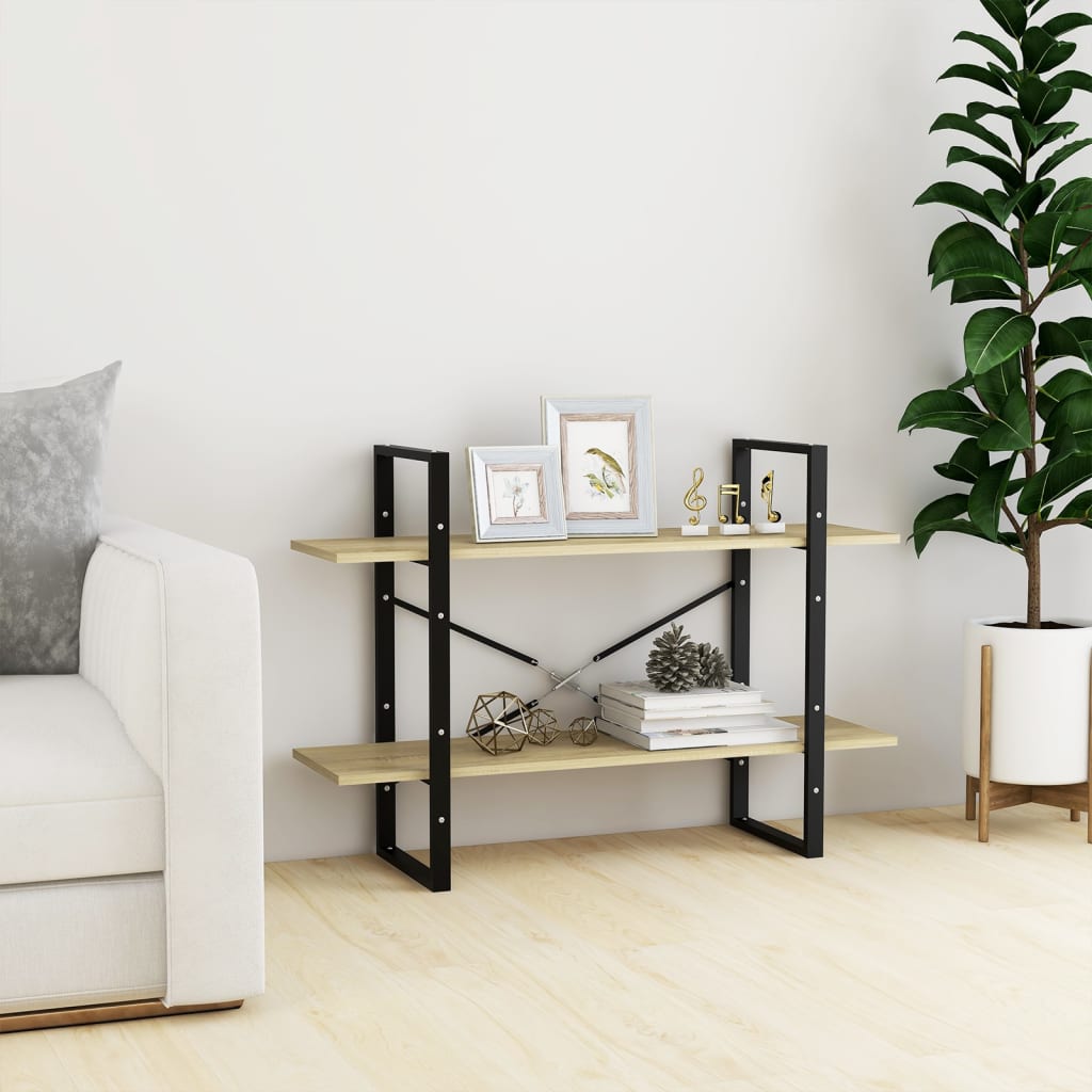 Estante com 2 prateleiras 80x30x70 cm derivados madeira branco