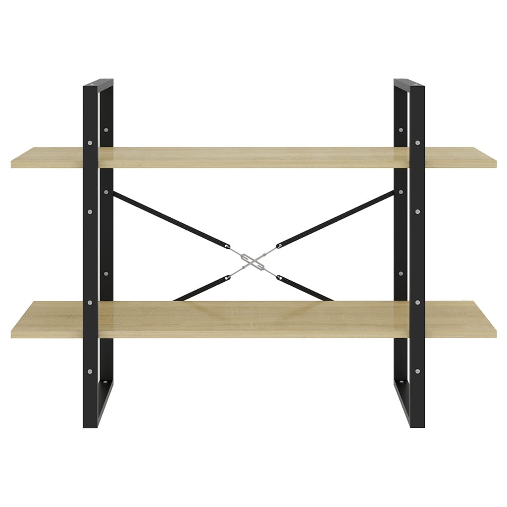 Estante com 2 prateleiras 80x30x70 cm derivados madeira branco