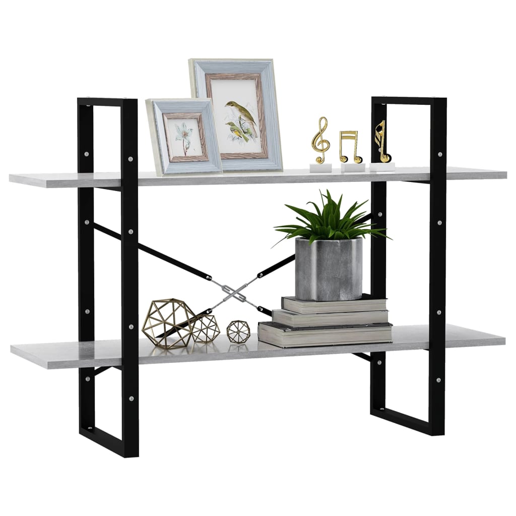 Estante com 2 prateleiras 80x30x70 cm derivados madeira branco