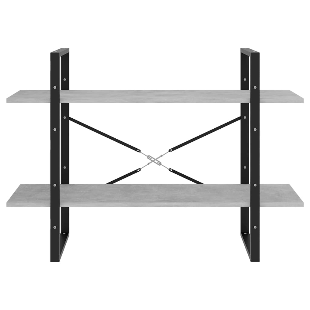 Estante com 2 prateleiras 80x30x70 cm derivados madeira branco