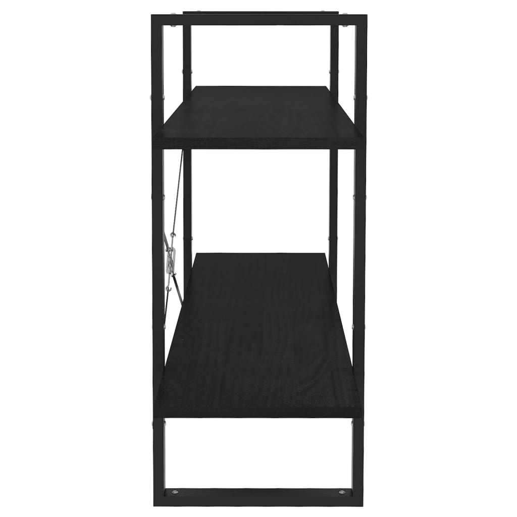 Estante com 2 prateleiras 80x30x70 cm pinho maciço branco