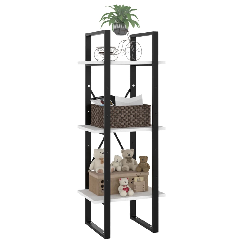 Estante c/ 3 prateleiras derivados de madeira branco