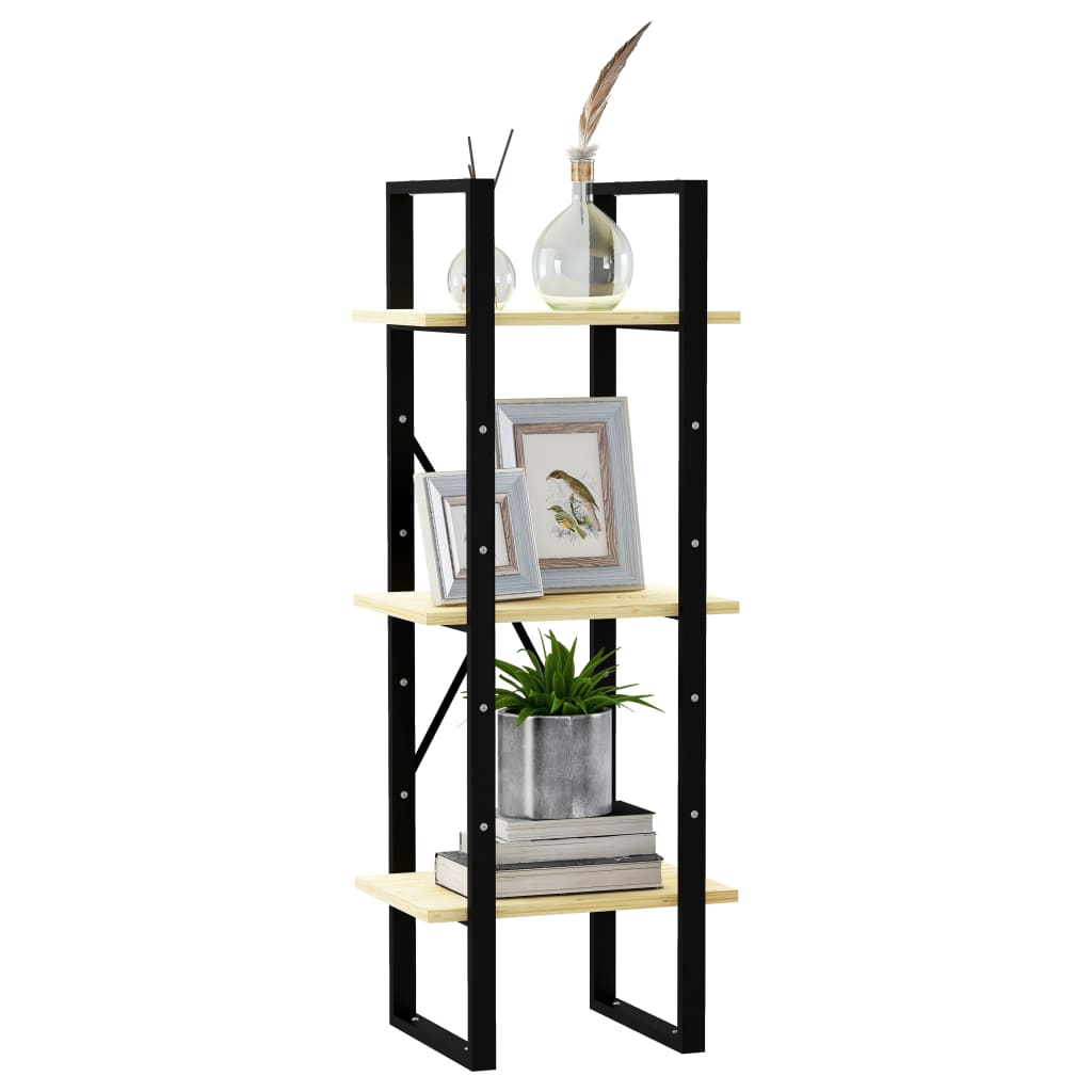 Estante c/ 3 prateleiras 40x30x105 cm pinho maciço branco