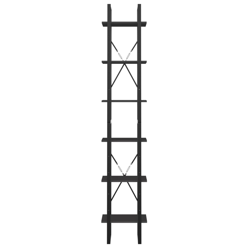 Estante c/ 6 prateleiras 40x30x210 cm derivados madeira branco