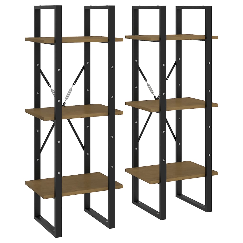 Estante alta 100x30x210 cm madeira de pinho maciça branco