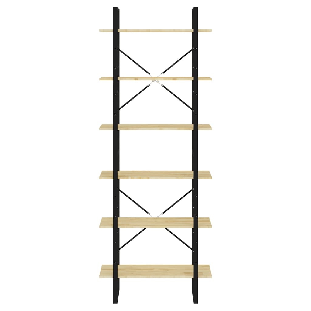 Estante alta 100x30x210 cm madeira de pinho maciça branco
