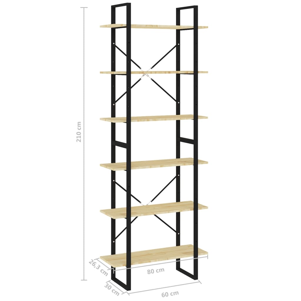 Estante alta 100x30x210 cm madeira de pinho maciça branco