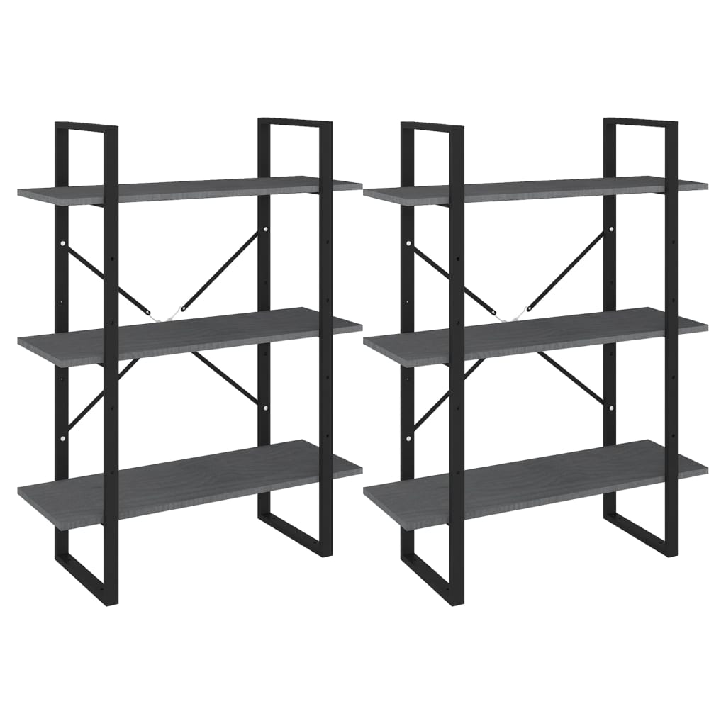 Estante alta 100x30x210 cm madeira de pinho maciça branco