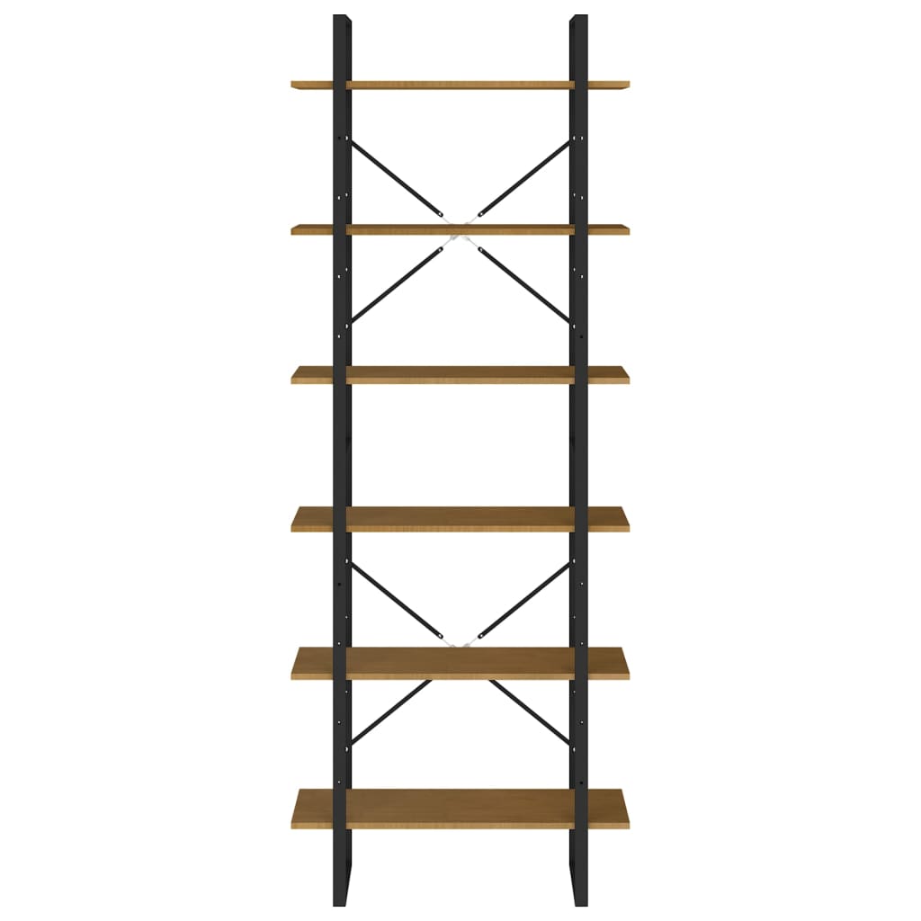 Estante alta 100x30x210 cm madeira de pinho maciça branco