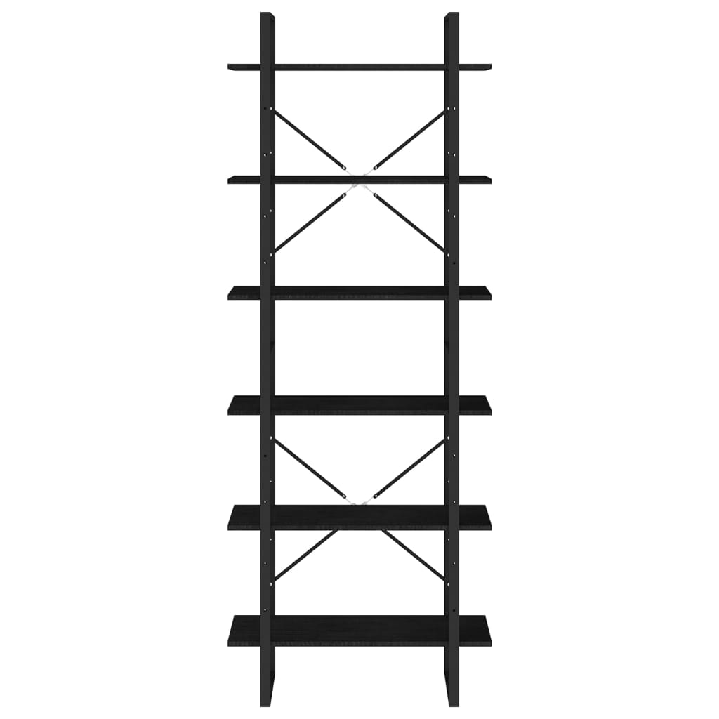 Estante alta 100x30x210 cm madeira de pinho maciça branco