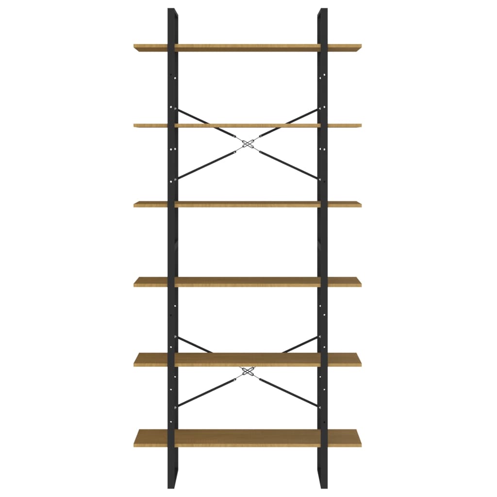 Estante alta 100x30x210 cm madeira de pinho maciça branco