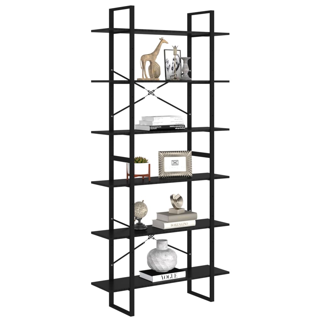 Estante alta 100x30x210 cm madeira de pinho maciça branco