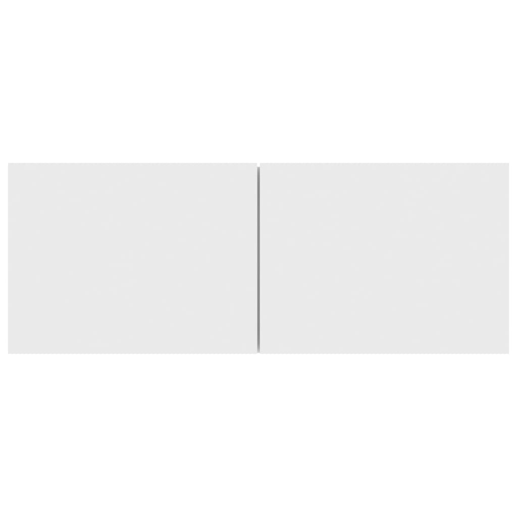 Móveis de TV 3 pcs derivados de madeira branco