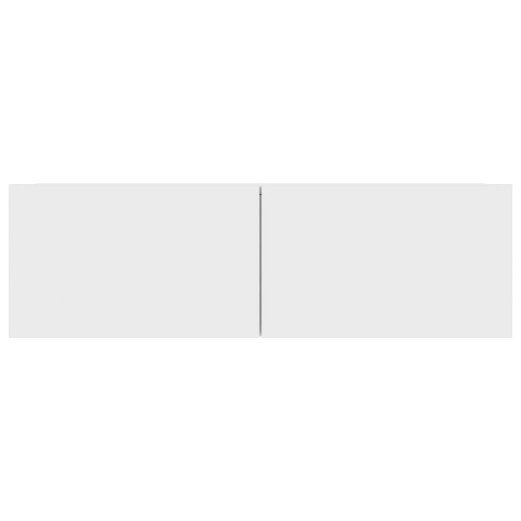 Móveis de TV 3 pcs derivados de madeira branco