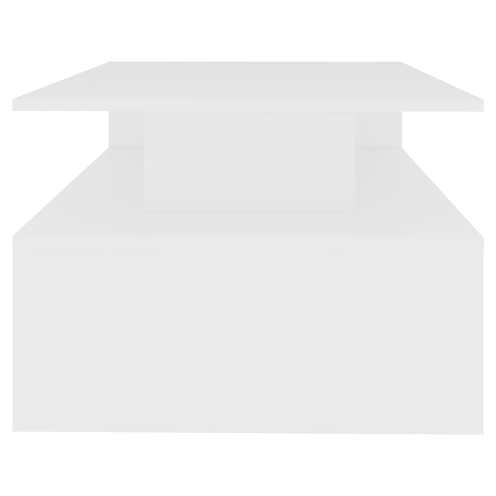 Mesa de centro 40x40x30 cm madeira processada branco