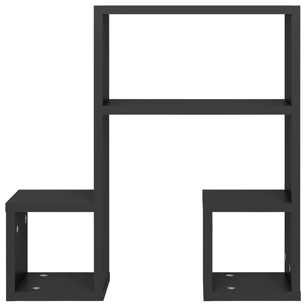 Estantes de parede 2 pcs 50x15x50 cm derivados madeira branco