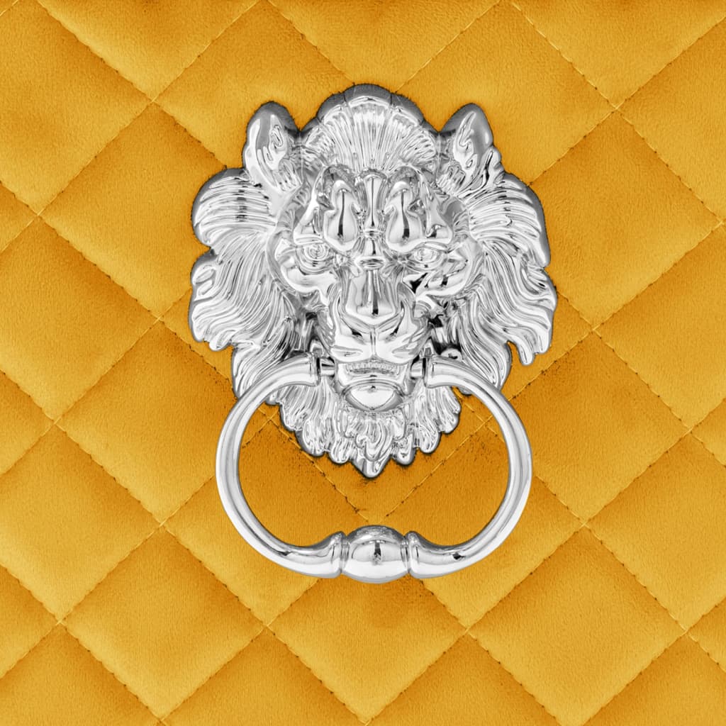 Cadeiras de jantar 2 pcs veludo amarelo