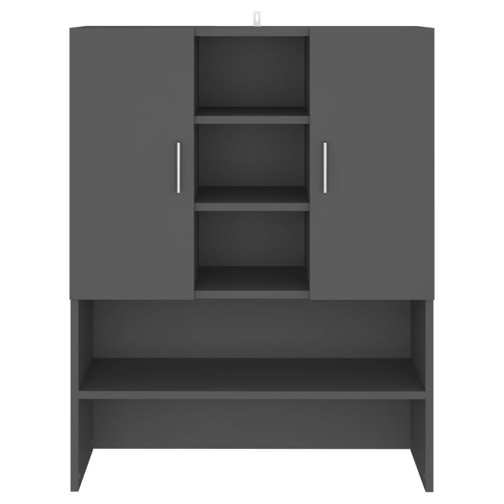 Armário máquina de lavar 70,5x25,5x90 cm branco brilhante