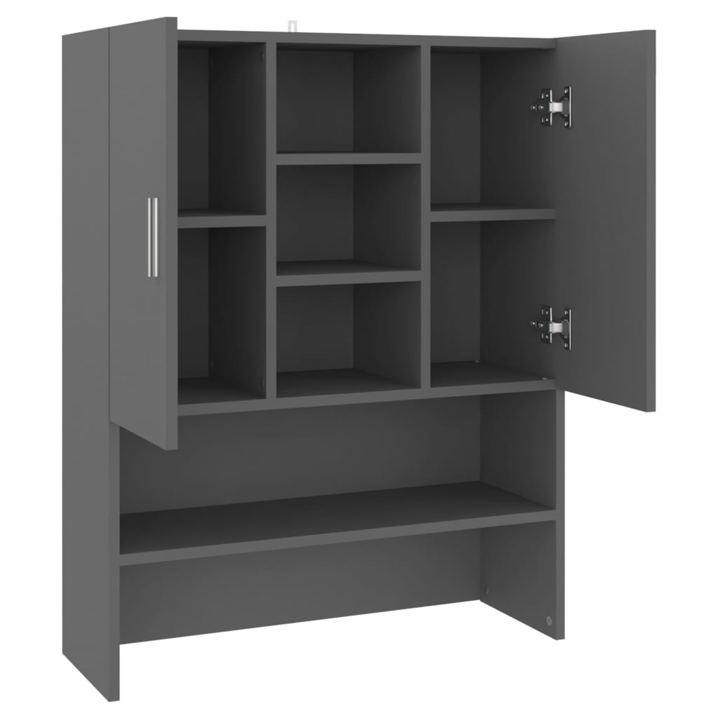 Armário máquina de lavar 70,5x25,5x90 cm branco brilhante