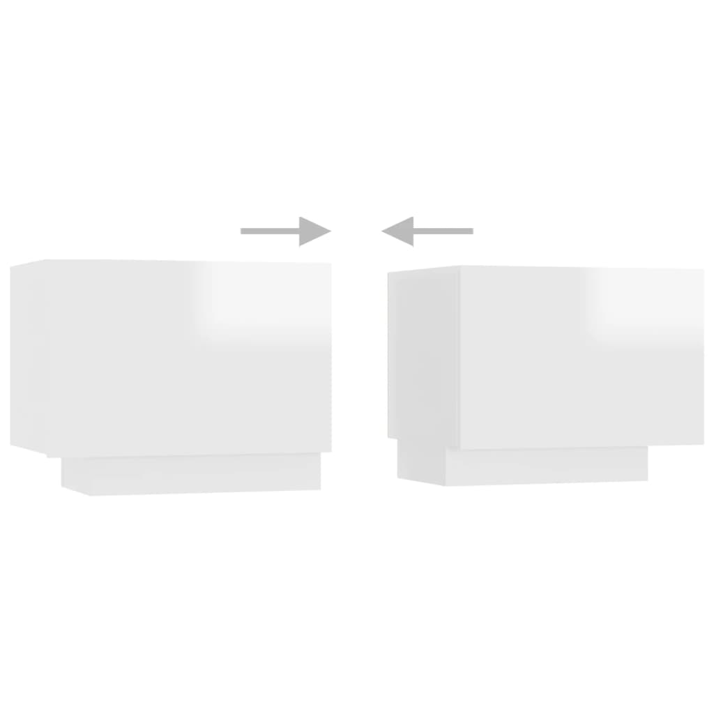 Mesa de cabeceira derivados de madeira cinzento cimento