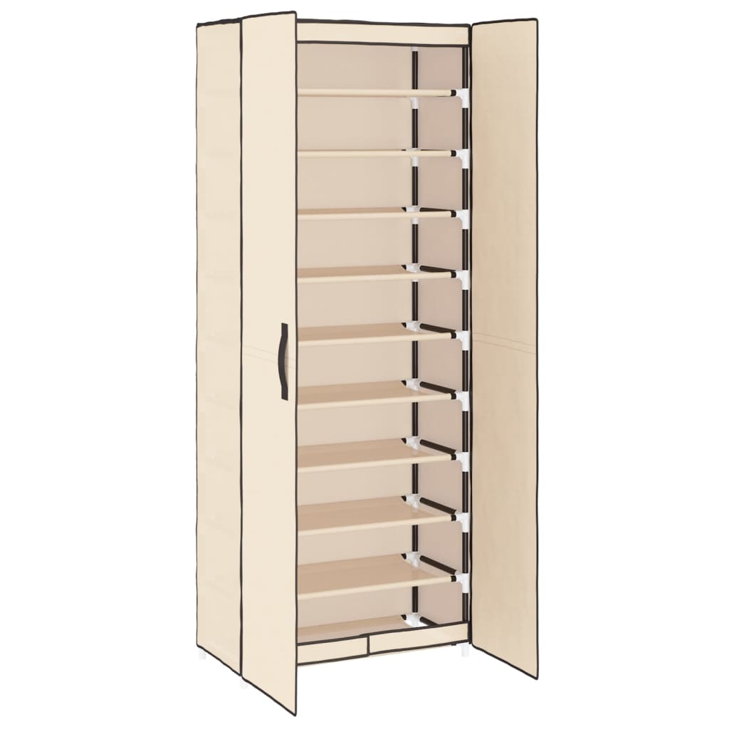 Sapateira 60x30x166 cm tecido cinzento