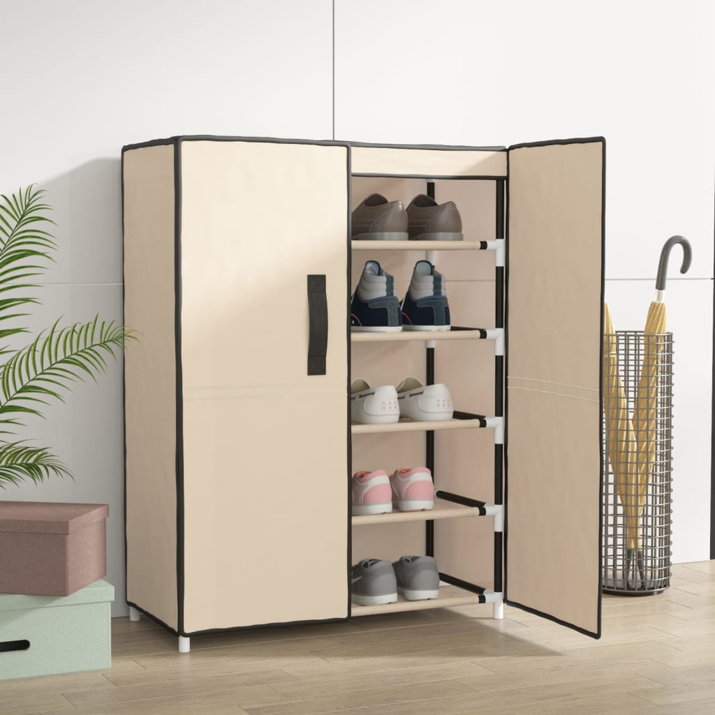 Sapateira 60x28x90 cm tecido cinzento