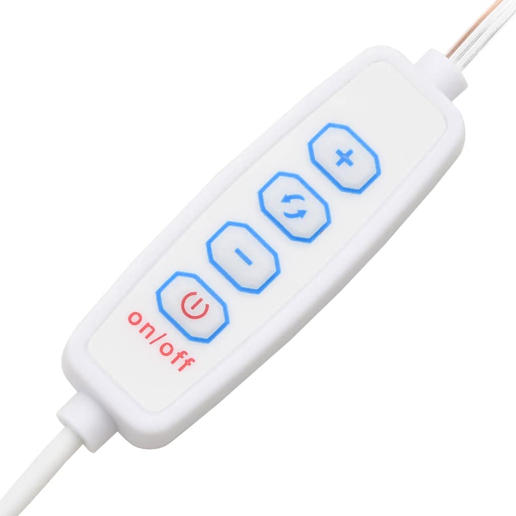 Toucador com luzes LED 60x40x140 cm preto